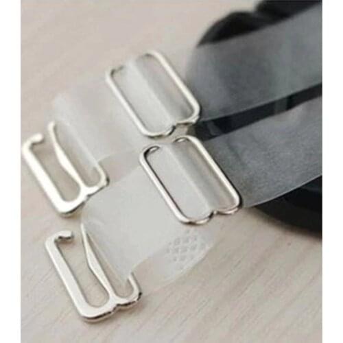 1.5cm Wide Bra Straps Transparent Frosted Womens Bra Straps Baldric Adjustable Intimates Accessories
