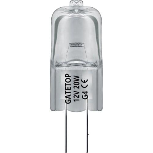 1pcs G4 12v 20w Two Pins Halogen Lamp Light Bulbs For Oven Microscope Chandelier Home Decoration