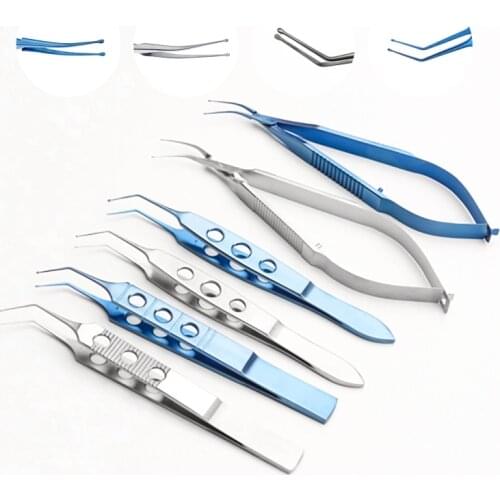 1PCS Titanium Stainless Steel Lens Forceps Ophthalmic Surgical Tools
