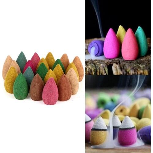 20pcs/bag Colorful Incense Cones For Reflux Tower Accessories Incense Room Use