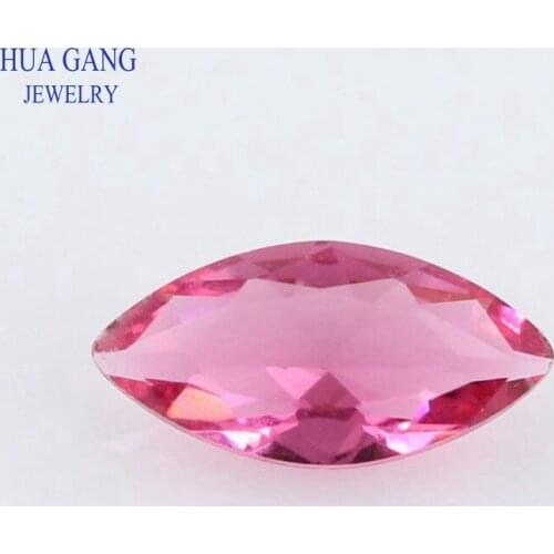 3# Rose Red Marquise Shape Princess Cut Loose Glass Beads Synthetic Gems For Jewelry Size 1.5x3~10x20mm Free Shipping
