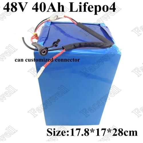 Lifepo4 48v battery pack e-bike battery 48v Lithium iron phosphate motor 48v 2000w 3000w for electric bike ebike electric car