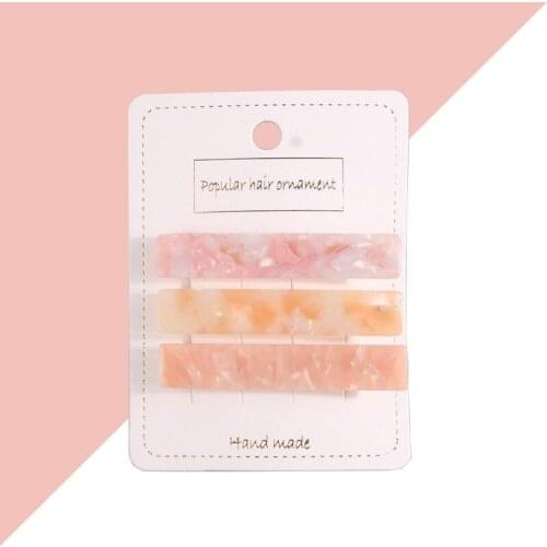 Acrylic Hair Clip Tortoise Hair Clip Geometric Barettes and Hair Clips