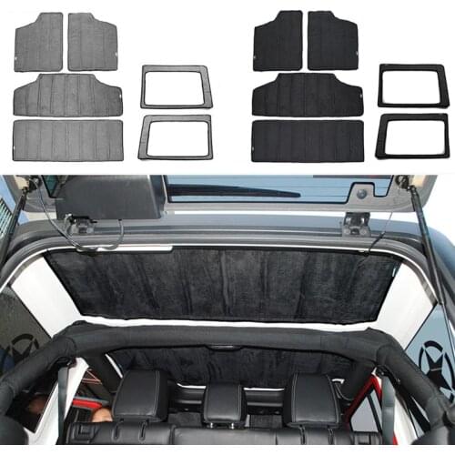 Car Interior Accessories Roof Mesh Hardtop Heat Insulation Cotton Kit for Jeep Wrangler JK 2012-2017 JL Car Styling