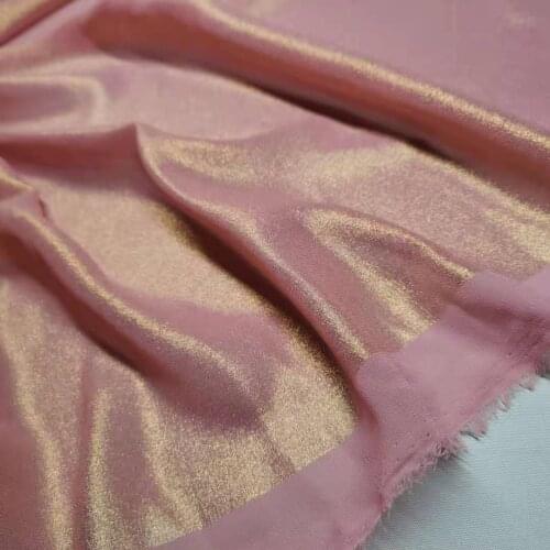 Bling Soft Chiffon Fabric Bronzed Summer Fabric Shiny Costume Cosplay Material