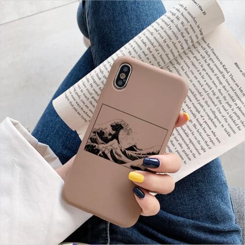 The Great Wave off Kanagawa Phone Case for Iphone 12 11 Pro Max 6S 7 8 Plus 7plus X XS MAX XR SE 2020 Sea Wave Ocean Cover Coque