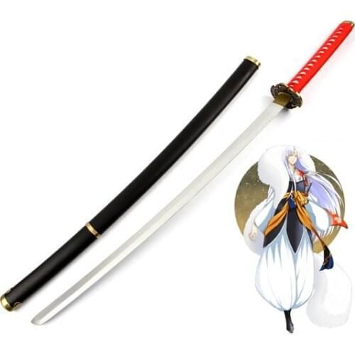 Inuyasha Sesshoumaru Tenseiga Wooden Sword Stage Performance Props for Anime Show Chrismas New Year Party