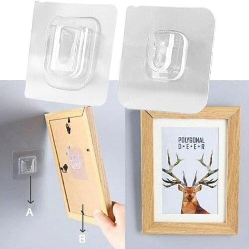 Double-Sided Adhesive Wall painting AB Hooks Hanger Strong Cable Organizer Room Storage Holder For Kitchen Suction Sucker