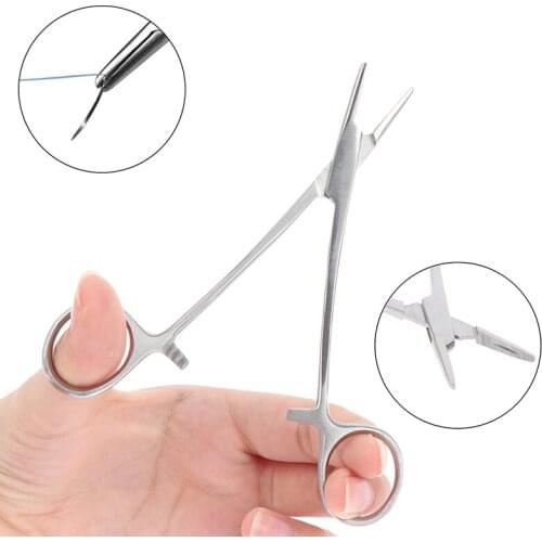 Farm tools 12CM Needle Clamp Suture Needle Holder Forceps For Livestock Animal Veterinary Instruments