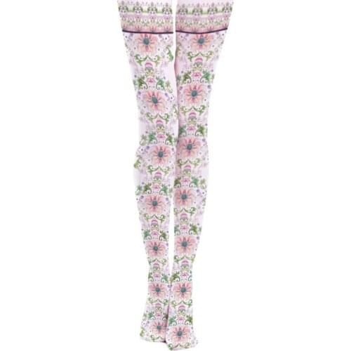 China Flowers Printing Pantyhose