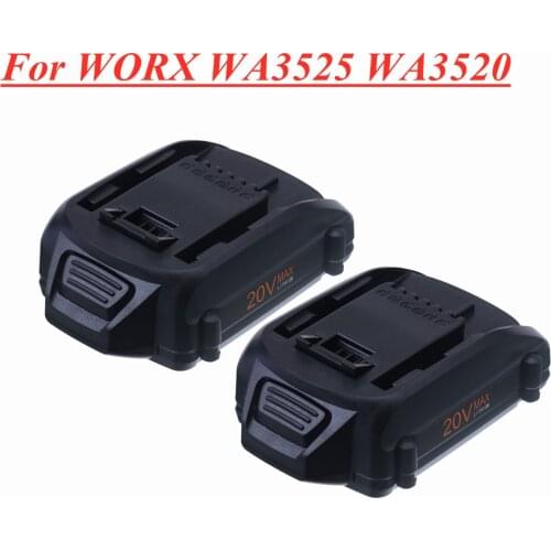 20v 2.0Ah Li-Ion Battery for Worx WA3520, WA3525, WA3575, WA3578 Work for WG151,WG151.5, WG155, WG155.5 Cordless Power Tool