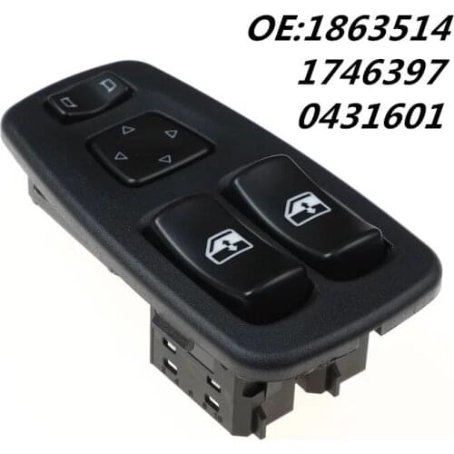 1863514 1746397 0431601 1445793 New Electric Power Window Switch For Scania Switch Button