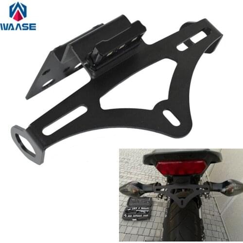 Waase For Honda CB650F CBR650F CB CBR 650 F 2014 2015 2016 2017 2018 License Plate Holder Frame with LED Light
