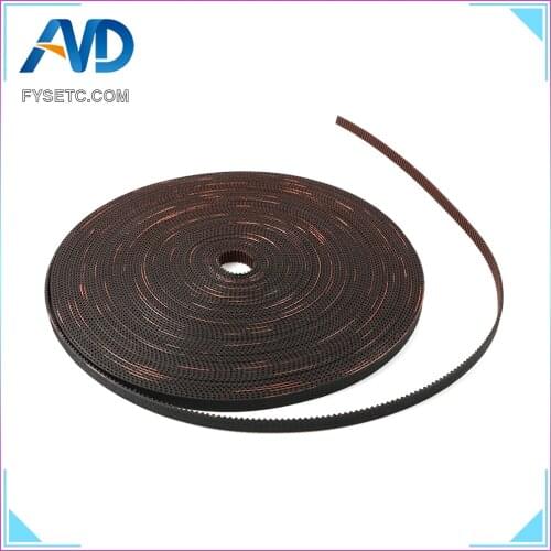 BLV 3d Printer X/Y Axis Belt GATES-LL-2GT Gear Fiberglass Reinforced Rubber Belt GT2 Width 6MM 4 Meters Length