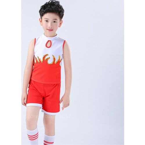 School Uniforms for Kids Cheerleader Costumes Girls Skirt Carnival Party Competition Game Stage Performance Clothing Set