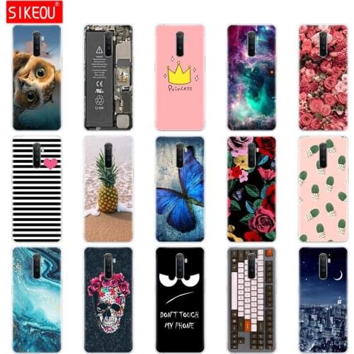 For Realme X2 Pro Case RMX1931 Silicon Cover For Oppo RealmeX2 Pro X2Pro Back Bumper Coque 6.5inch Flower Cute Cartoon Retro