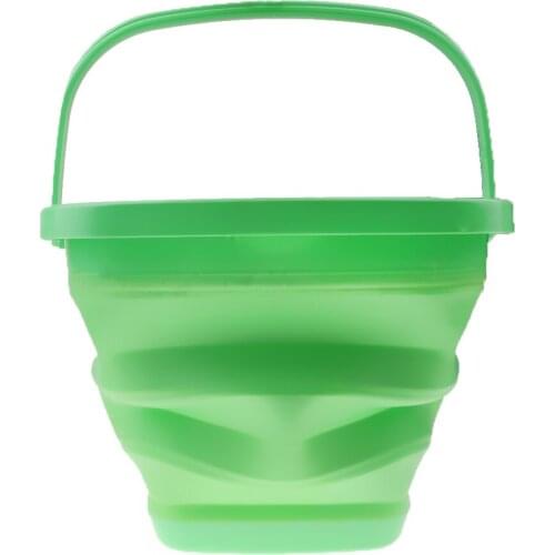 Foldable Water Bucket Fishing Tackle Pail Minnow Bait Lure Container S 10L