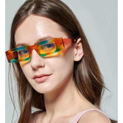 Small Rectangle Sunglasses Women Vintage Brand Designer Men Square Sun Glasses Shades Female UV400 Oculos