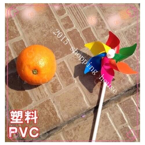 Event & Party Supplies wedding props Decorative windmill six color windmill plastic windmills for kids toys 10cm