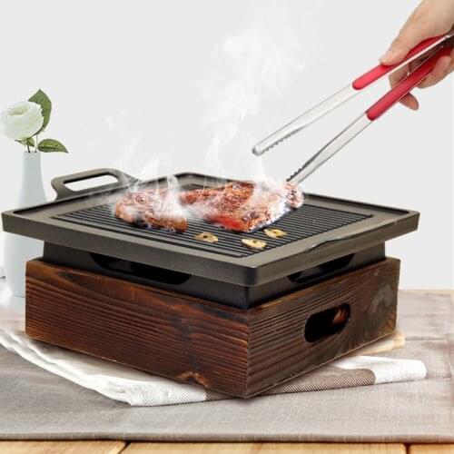 Japanese Muza Portable BBQ Grill Korean Japanese Barbecue Grill Charcoal BBQ Oven Household Non-stick Cooking Tools