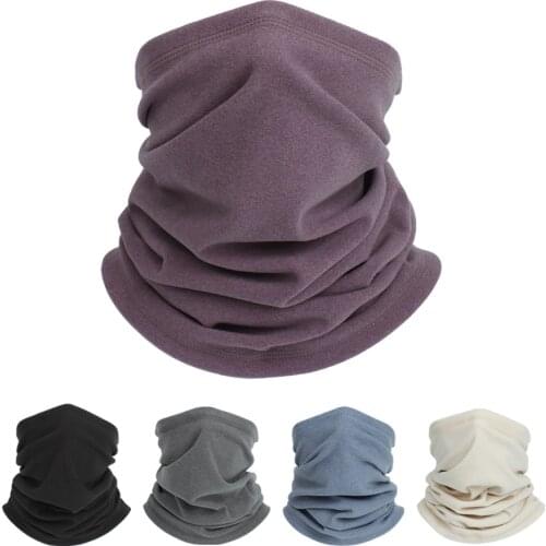 Winter Cycling Fleece Neck Warmer Bandana Caps Running Mask Bicycle Bandana Sports Snood Scarf Face Mask Headband