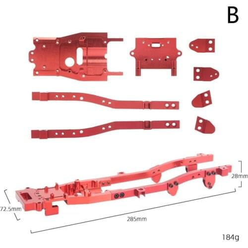 1:10 Off-Road Drift Remote Control Car Model Toy Full Metal Chassis DIY Modified Upgraded Accessory Part For RBR/C WPL D12