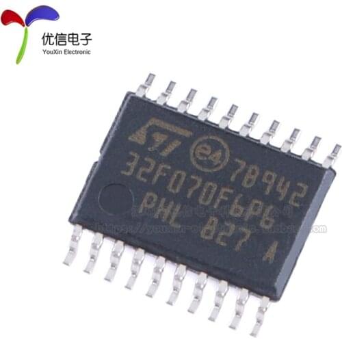 1pcs / lot genuine stm32f070f6p6 tssop-20 arm Cortex-M0 32-bit MCU