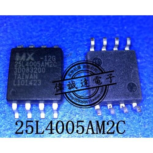 1Pieces New Original MX25L4005AM2C-12G 25L4005M2C-12G 25L4005AM2C SOP8 In Stock Real Picture