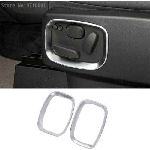 2pcs ABS Chrome Side Seat Adjustment Decoration Frame Trim For Land Rover Range Rover Sport 2010-2013 Discovery 4