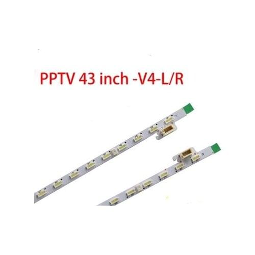 47cm LED Backlight Lamp strip 7leds For PPTV-43P PPTV 43 inch-V4-L PPTV 43 inch-V4-R 1pcs=60led
