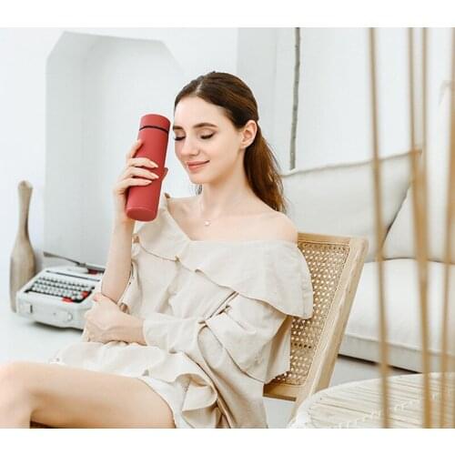 500ml Tea Vacuum Flask Hot water Thermos 304 Stainless Steel Mugs Business water bottles Temperature display