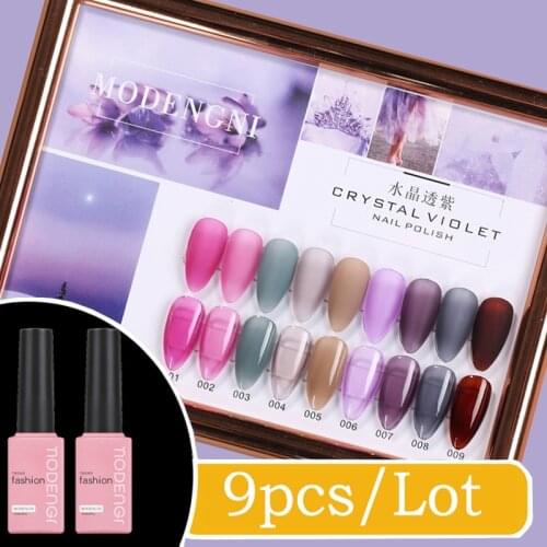SHEENIA 9pcs/set Gel Nail Polish Set Nail Art Set For Gel Varnish 60 Colors For Nail Art Manicure Set Nail Kit For Manicure
