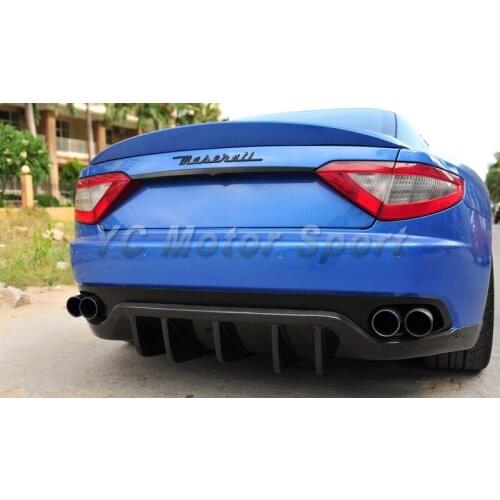 Car Accessories Carbon Fiber Rear Diffuser Fit For 2008-2013 Gram Turismo GT GTS DM Sovrano 2011 Style Rear Diffuser