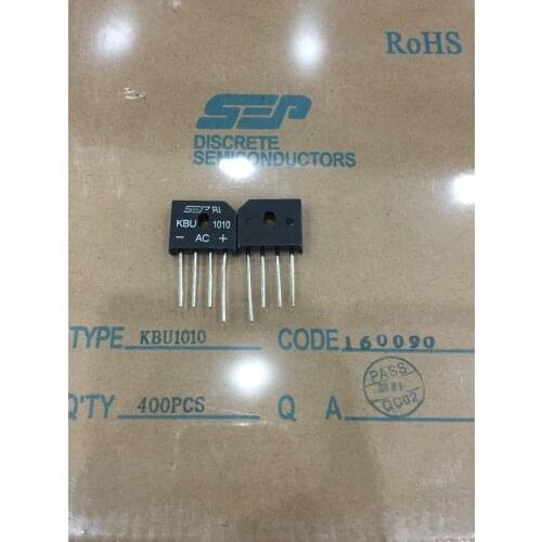 5PCS/lot bridge rectifier diode KBU1010 KBU 1010 DIP4 10A 1000V diode bridge Mono amplifier