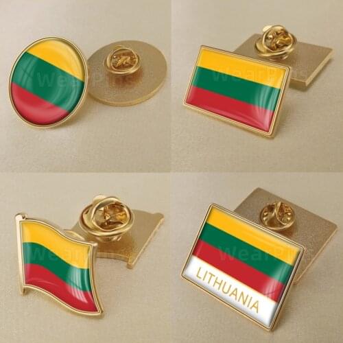 Coat of Arms of Lithuania/Lithuanians Flag National Emblem Brooch/Badges/Lapel Pins