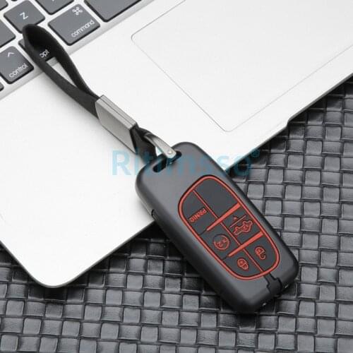 Car key cover case Fob For Jeep Renegade Compass Grand Cherokee For Chrysler 300C Wrangler Dodge Car Accessaries Keychain