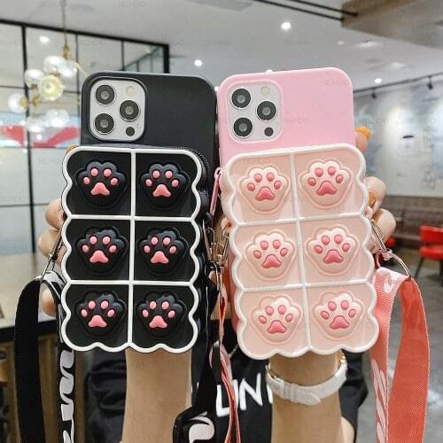 Cute 3D Cartoon Phone Case for Honor 10 Lite 10i 9S 9X 9C 9A 8X 8S 8C 8A 7S 7X 7A 7C V20 V30 Pro Coin Bags Decompression Cover