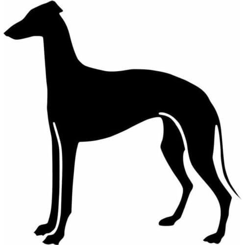 Dawasaru Greyhound Dog Car Sticker Sunscreen Personalized Decal Laptop Suitcase Truck Motorcycle Auto Accessories PVC,15cm*14cm