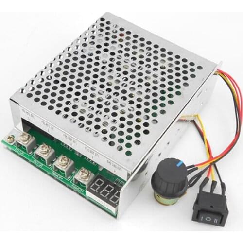 DC 10V-55 40A DC Motor Speed Controller Motor Drive Module With Forward And Reverse Switch Digital Scale Tachometer