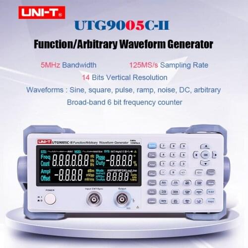 Function/Arbitrary Waveform Generator UTG9005C-II;broadcast,television and radio system;semiconductor component test EBTN screen