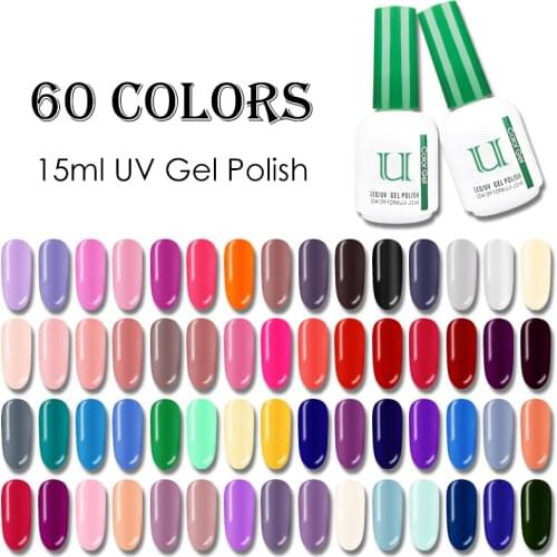 Soak off 12ml Gel Polish Manicure UV Gellak Semipermanent Nail Polish Varnish Hybrid 60Colors New Arrive Enamel for Nails Gellac