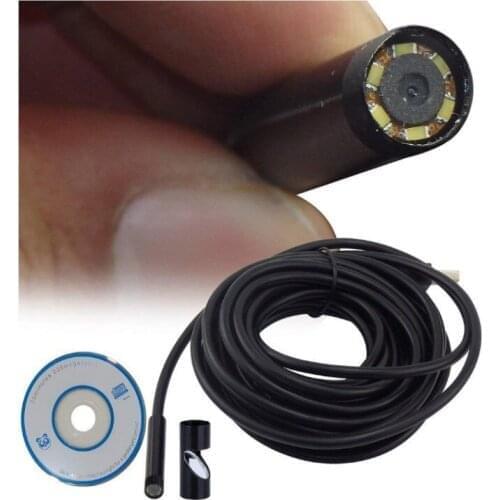 7mm USB Endoscope Camera Water-proof IP67 CMOS Borescope Microscope 2M