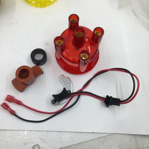 SherryBerg electrical Electronic Ignition kit JFU4 + Distributor red color Cap & Rotor for Ford Pinto for bosch distributor EMPI