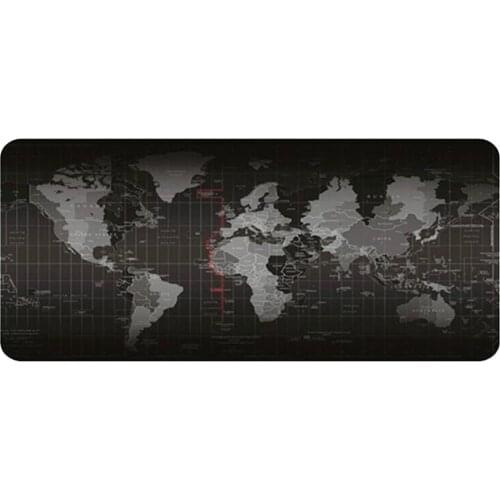 NEW Gaming Computer Mouse Pad World Map Large Mouse Mat Anti-slip Natural Rubber Base Mousepad For Laptop PC Keyboard Desk Mat