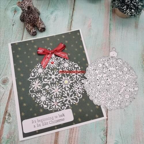 Metal cutting Christmas snowball dies 2021for DIY Scrapbooking Embossing Cards Tool Decorative Crafts Die Cuts