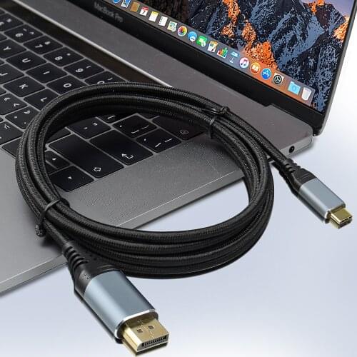 Multifunction USB C to DisplayPort Cable 8K DP 3.1 Display Port 1.4 Cable Thunderbolt 3 to 8K DP For MacBook Pro Samsung S21