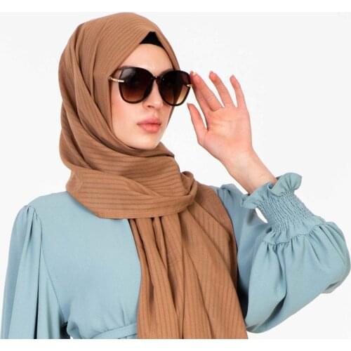 Fashion 2021 Modal Cotton Jersey Hijab Scarf Long Muslim Shawl Plain Soft Turban Tie Head Wraps For Women Headband 85x200cm