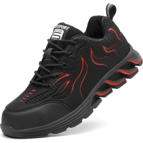 New Mens Puncture Proof Safety Shoes Steel Toe Cap Anti Smash Protective Work Shoes Short Boots Men Designer Sneakers