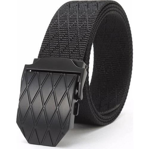 2020 Designer Belts Men High Quality Alloy Buckle Adjustable Tactical Belt For Jeans Male Casual Black Nylon Strap Fast Shipping