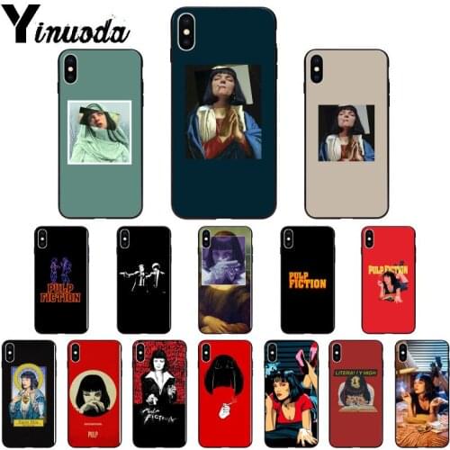 Yinuoda Pulp fiction TPU Soft Silicone Phone case for iPhone X XS MAX 6 6S 7 7plus 8 8Plus 5 5S XR